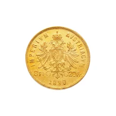 Gold coin 8 Florin 20 Francs Franz-Joseph I. | Austrian mintage | 1890