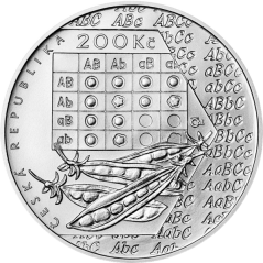 Strieborná minca 200 Kč Gregor Johann Mendel | 2022 | Proof