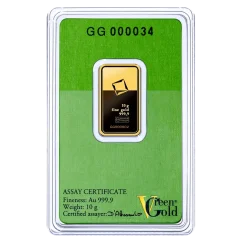 10g Gold Bar | Valcambi | Green Gold