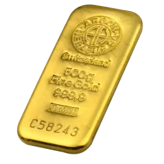 500g investiční zlatý slitek | Argor-Heraeus