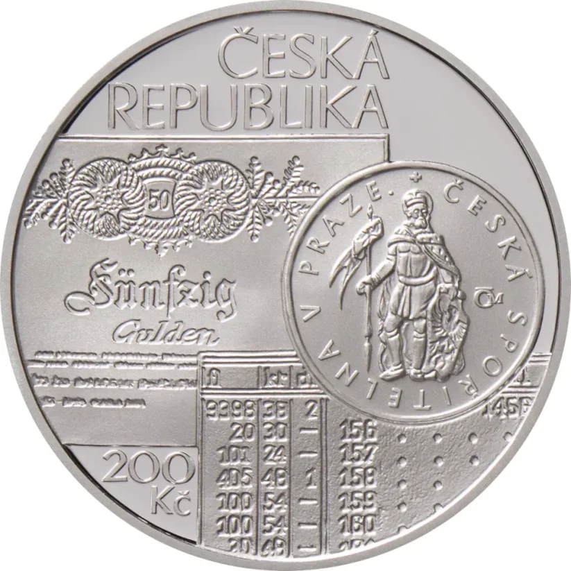Strieborná minca 200 Kč Založení české spořitelny Böhmische Sparkasse | 2025 | Proof