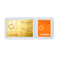 10 x 3,11g Gold Bar | Valcambi | CombiBar®