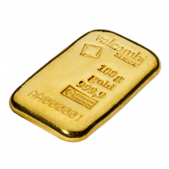 100g investičná zlatá tehlička | Valcambi | Liaty