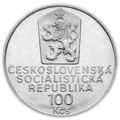 Srebrna Moneta 100 Kčs Karel Čapek | 1990 | Proof