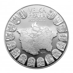 Silver coin 10000 CZK Založení Velké Prahy | 2022 | Proof