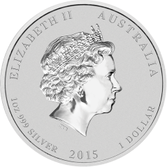 Stříbrná investiční mince Rok Kozy 1 Oz | Lunar II | 2015