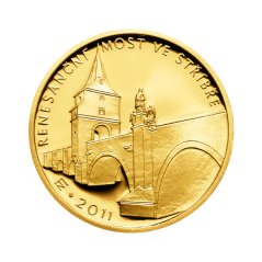 Zlatá minca 5000 Kč Renesanční most ve Stříbře | 2011 | Proof