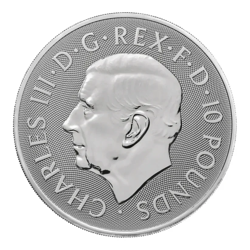 Stříbrná investiční mince Queen's Lion 10 Oz | Tudor Beasts | 2026