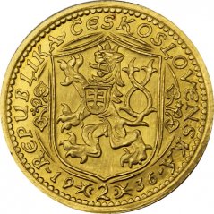 Zlatá mince Svatováclavský 2 Dukát | 1936
