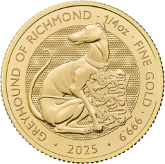 Zlatá investičná minca Greyhound 1 Oz | Tudor Beasts | 2025