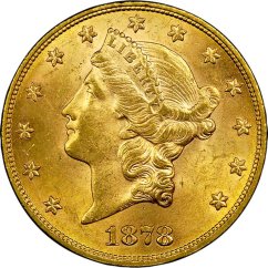 Gold coin 20 Dollar American Double Eagle | Liberty Head | 1878