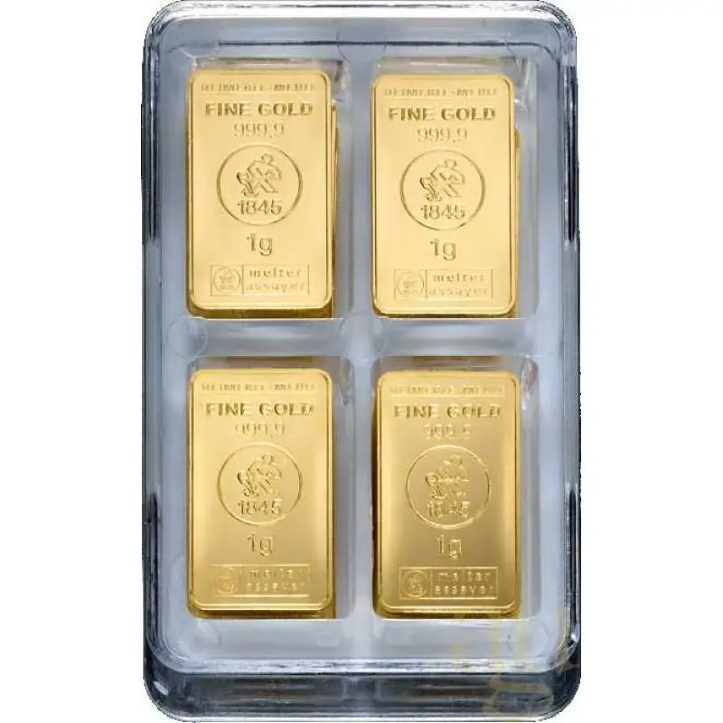32 x 1g Gold Bar | Heimerle + Meule | Unity Box