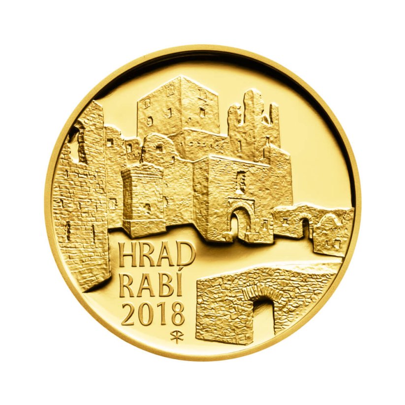 Gold coin 5000 CZK Hrad Rabí | 2018 | Proof