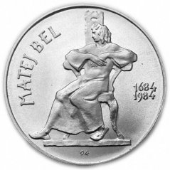 Stříbrná mince 100 Kčs Matej Bel | 1984 | Proof