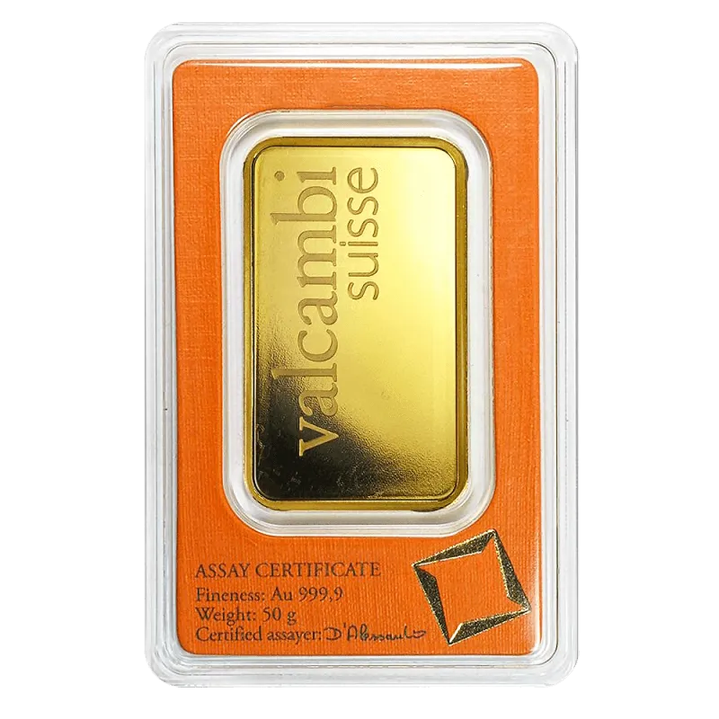 50g Gold Bar | Valcambi
