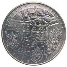 Stříbrná mince 200 Kč Bitva u Slavkova | 2005 | Proof