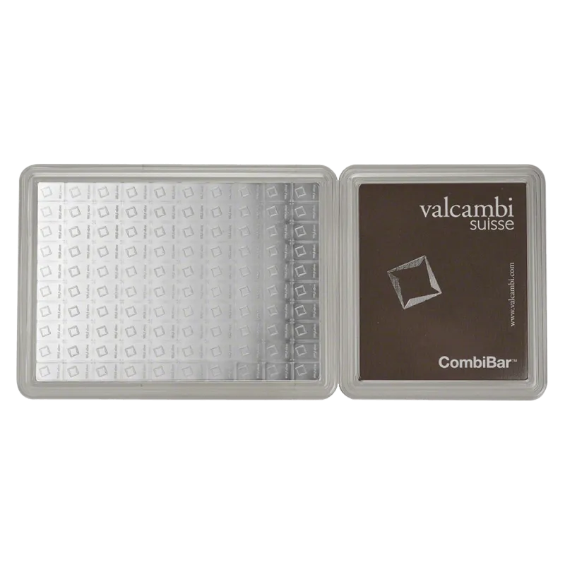 100 x 1g Valcambi | CombiBar® | ezüsttábla