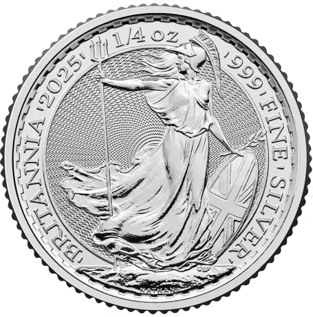 Stříbrná investiční mince Britannia 1/4 Oz | Charles III | 2025