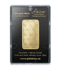 50g złota sztabka | Heimerle + Meule
