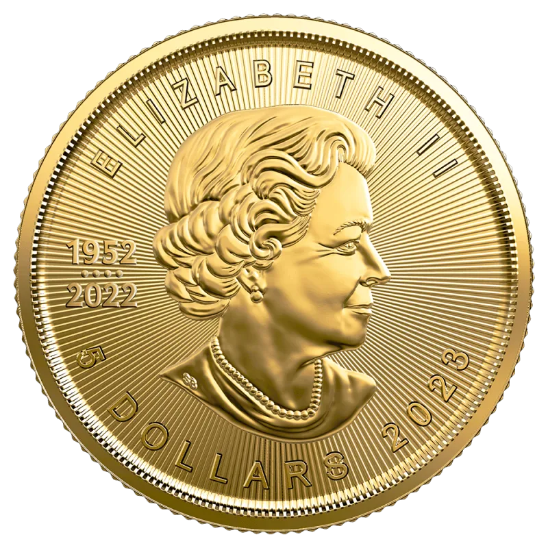 Zlatá investiční mince Maple Leaf 1/10 Oz