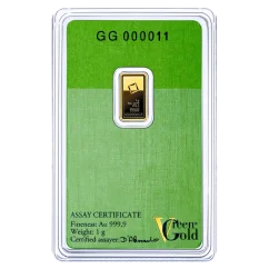 1g Gold Bar | Valcambi | Green Gold