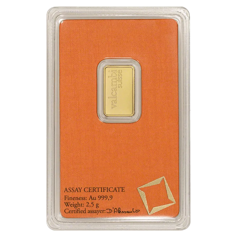 2,5g Gold Bar | Valcambi