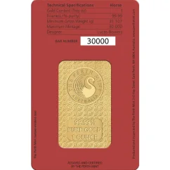 31,1g złota sztabka Rok Konia | Perth Mint | 2026