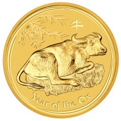 Zlatá investičná minca Rok Byvola 2 Oz | Lunar II | 2009