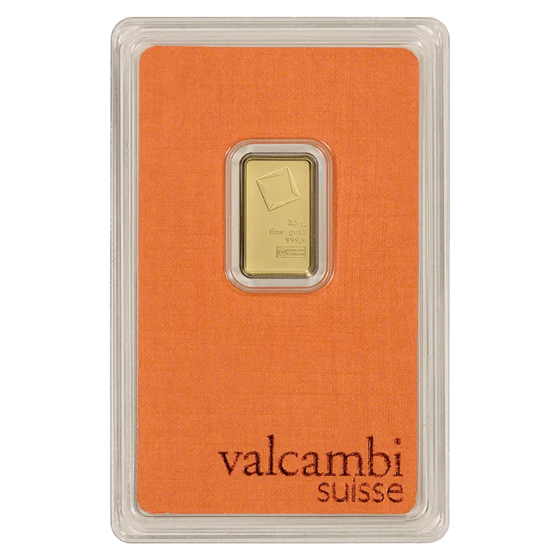 2,5g Gold Bar | Valcambi