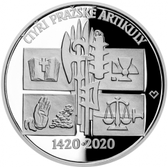 Silver coin 200 CZK Vydání Čtyř pražských artikul | 2020 | Proof