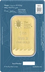 31,1g investiční zlatý slitek | The Royal Mint | Britannia