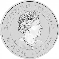Stříbrná investiční mince Rok Draka 2 Oz | Lunar III | 2024