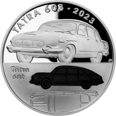 Strieborná minca 500 Kč Osobní automobil Tatra 603 | 2023 | Proof