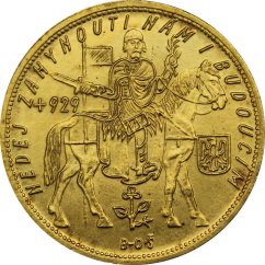Gold coin St. Wenceslas 5 Ducat | 1929
