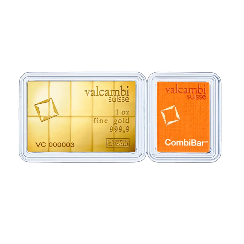 10 x 3,11g Valcambi | CombiBar® | aranytábla