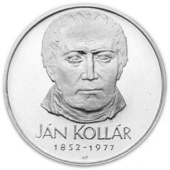 Silver coin 50 CSK Ján Kollár | 1977 | Proof
