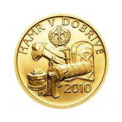 Zlatá minca 2500 Kč Hamr v Dobřívě | 2010 | Proof