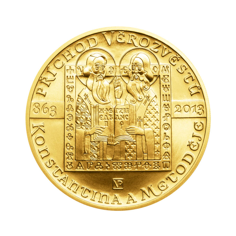 Gold coin 10000 CZK Příchod věrozvěstů Konstantina a Metoděje | 2013 |  Standard