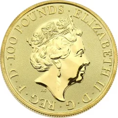 Zlatá investiční mince White Horse 1 Oz | Queens Beasts | 2020