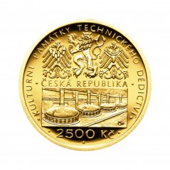 Zlatá mince 2500 Kč Pivovar v Plzni | 2008 | Proof
