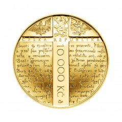 Zlatá minca 10000 Kč Jan Hus | 2015 | Proof
