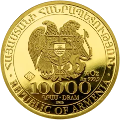 Zlatá investičná minca Noemova Archa 1/4 Oz | 2026