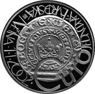 Strieborná minca 200 Kč Zavedení jednotné evropské měny EURO | 2001 | Proof
