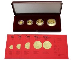 Sada 4 zlatých mincí Koruna Česká | 1997 | Proof