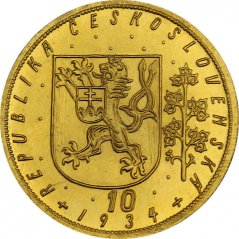 Zlatá mince Svatováclavský 10 Dukát | 1934