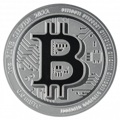 Strieborná investičná minca Bitcoin 1 Oz