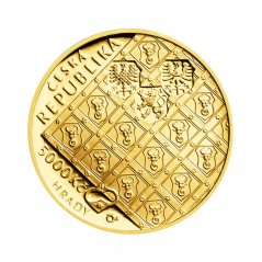 Zlatá mince 5000 Kč Hrad Pernštejn | 2017 | Proof