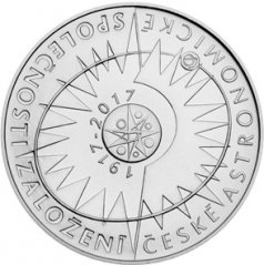 Stříbrná mince 200 Kč Založení České astronomické společnosti | 2017 | Standard