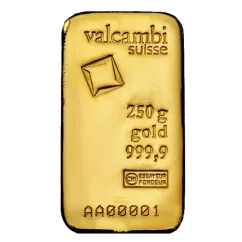 250g investiční zlatý slitek | Valcambi | Litý slitek