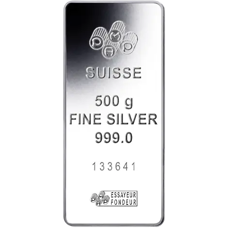 500g investiční stříbrný slitek | PAMP